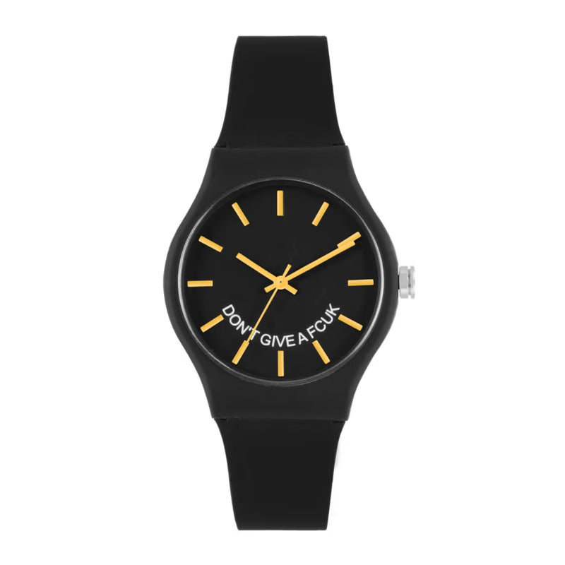 French Connection Analog Black Silicone Women Watch FC175B