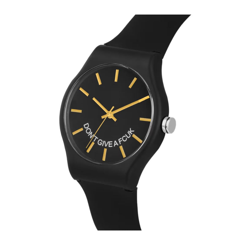 French Connection Analog Black Silicone Women Watch FC175B