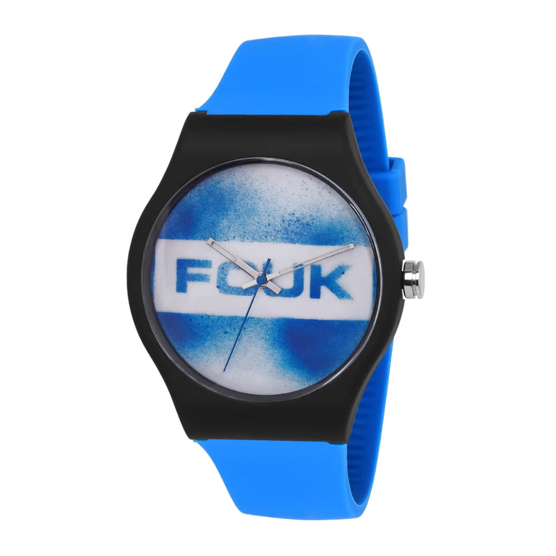 French Connection Analog Blue Silicone Women Watch FC176U