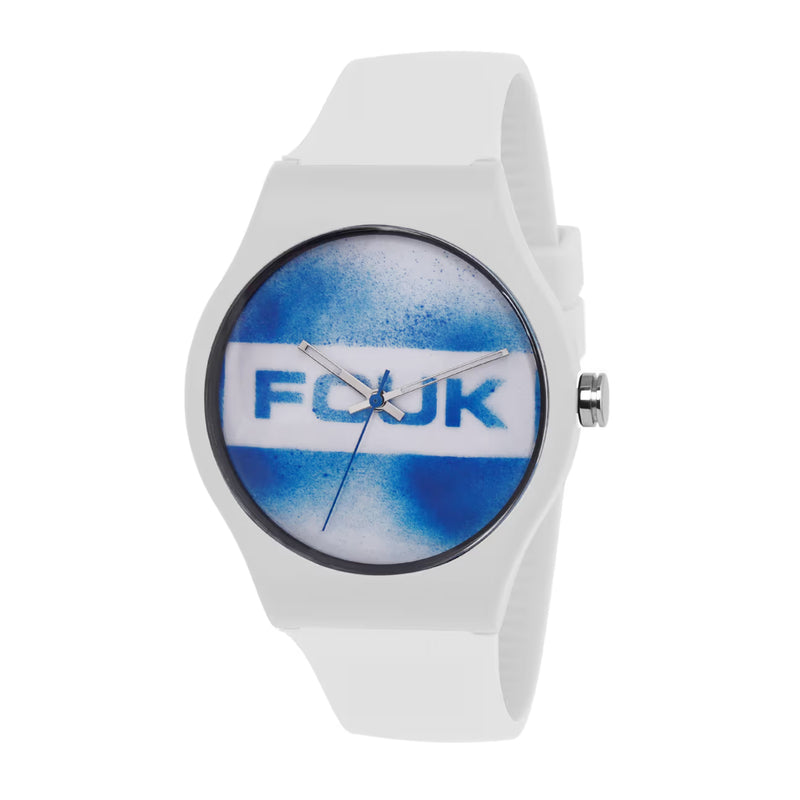 French Connection Analog White Silicone Women Watch FC176W.U