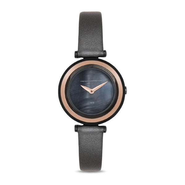 French Connection Analog Grey Leather Women's Watch FC1319