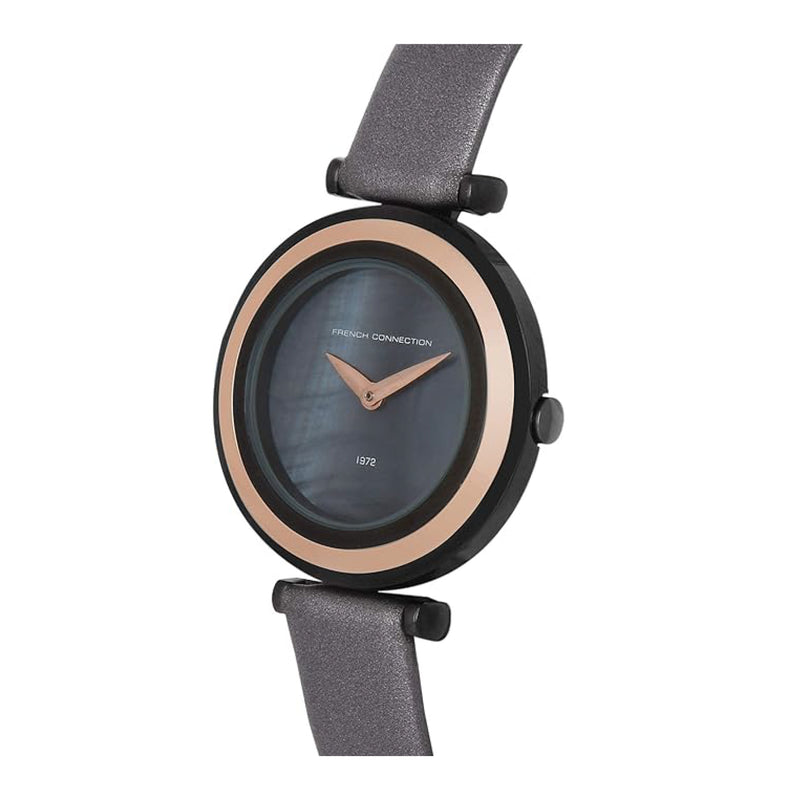 French Connection Analog Grey Leather Women's Watch FC1319