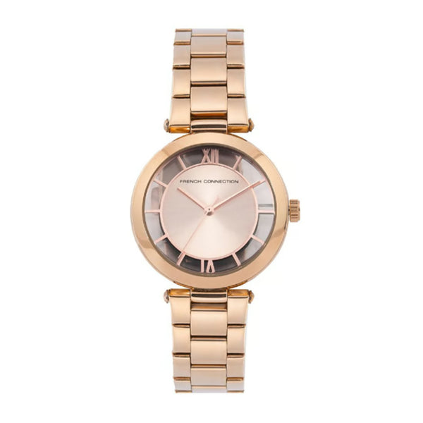 French Connection Analog Rose Gold Stainless Steel Women's Watch FCL0001A