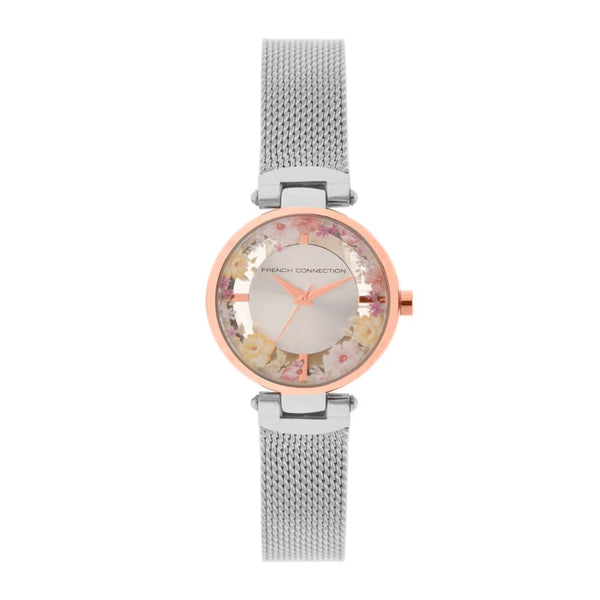 French Connection Analog Silver Stainless Steel Women's Watch FCL0003E