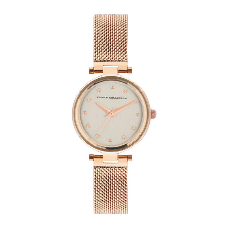 French Connection Analog Rose Gold Stainless Steel Women's Watch FCN00029D