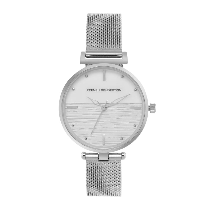 French Connection Analog Silver Stainless Steel Women's Watch FCN00030D