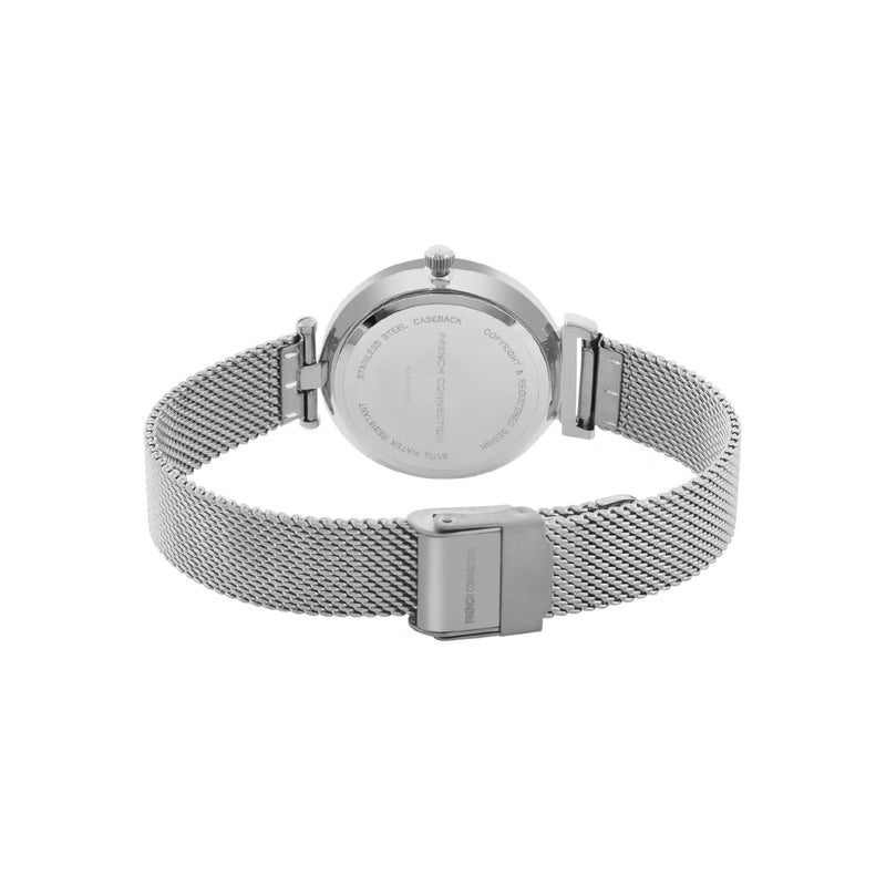 French Connection Analog Silver Stainless Steel Women's Watch FCN00030D