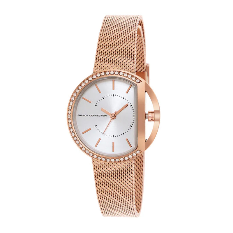 French Connection Analog Rose Gold Stainless Steel Women's Watch FCN00031B