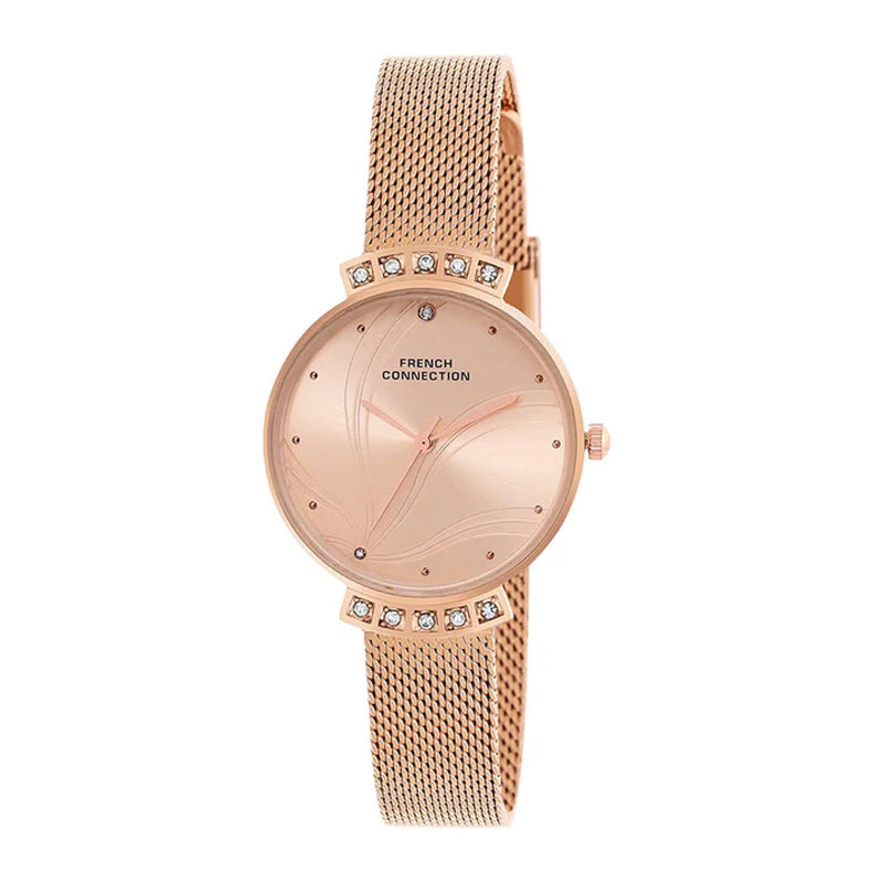 French Connection Analog Rose Gold Stainless Steel Women's Watch FCN00032D