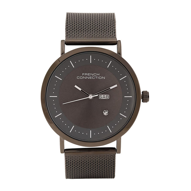 French Connection Analog Brown Stainless Steel Men's Watch FCN00044G