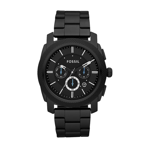 Fossil Machine Chronograph Black Stainless Steel Watch FS4552