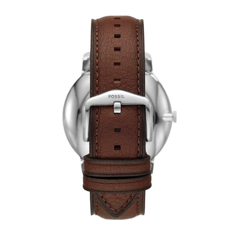 FOSSIL The Minimalist Solar-Powered Dark Brown Eco Leather Watch FS583