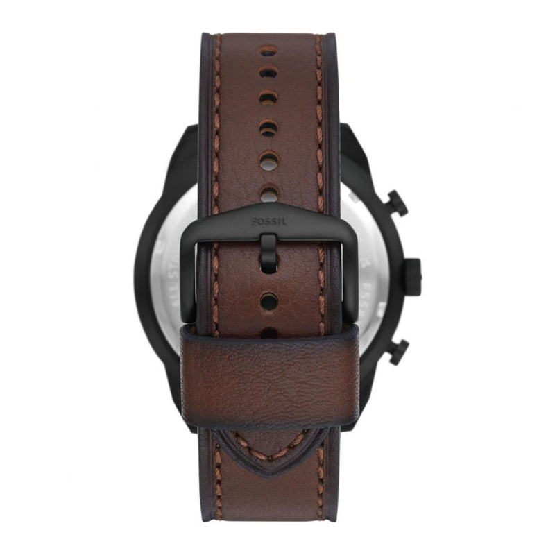 Fossil Bronson Chronograph Dark Brown Eco Leather Watch FS5875