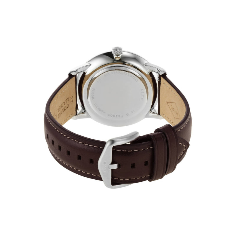 FOSSIL FS5905 Neutra Moonphase Multifunction Brown Eco Leather Watch