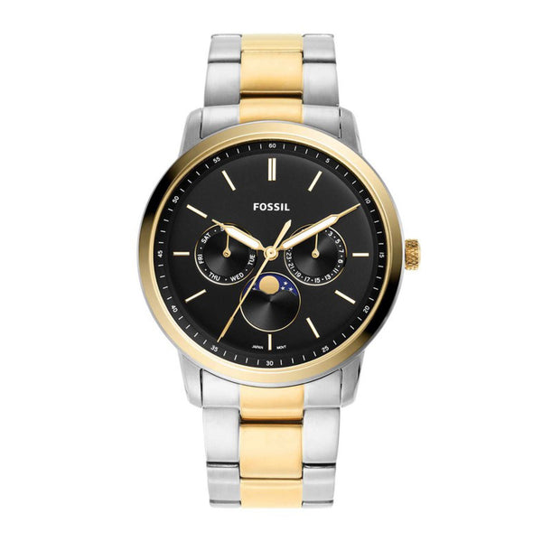 Fossil Neutra Moonphase Multifunction Two-Tone Stainless Steel Watch FS5906