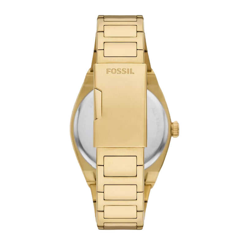 Fossil Men Everett Three-Hand Date Gold-Tone Stainless Steel Watch FS5965