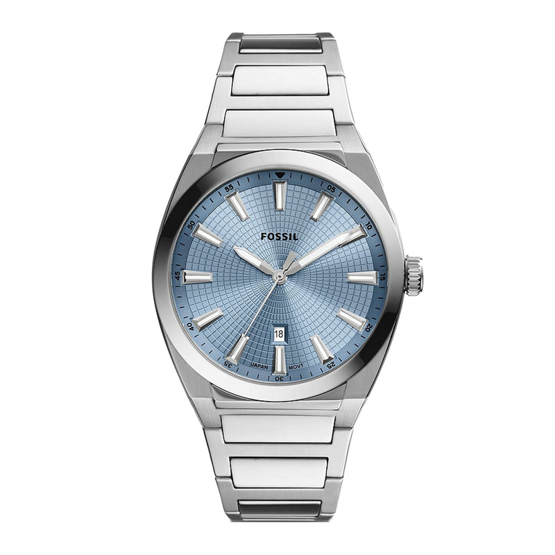 Fossil Men's Everett Three-Hand Date Stainless Steel Watch FS5986