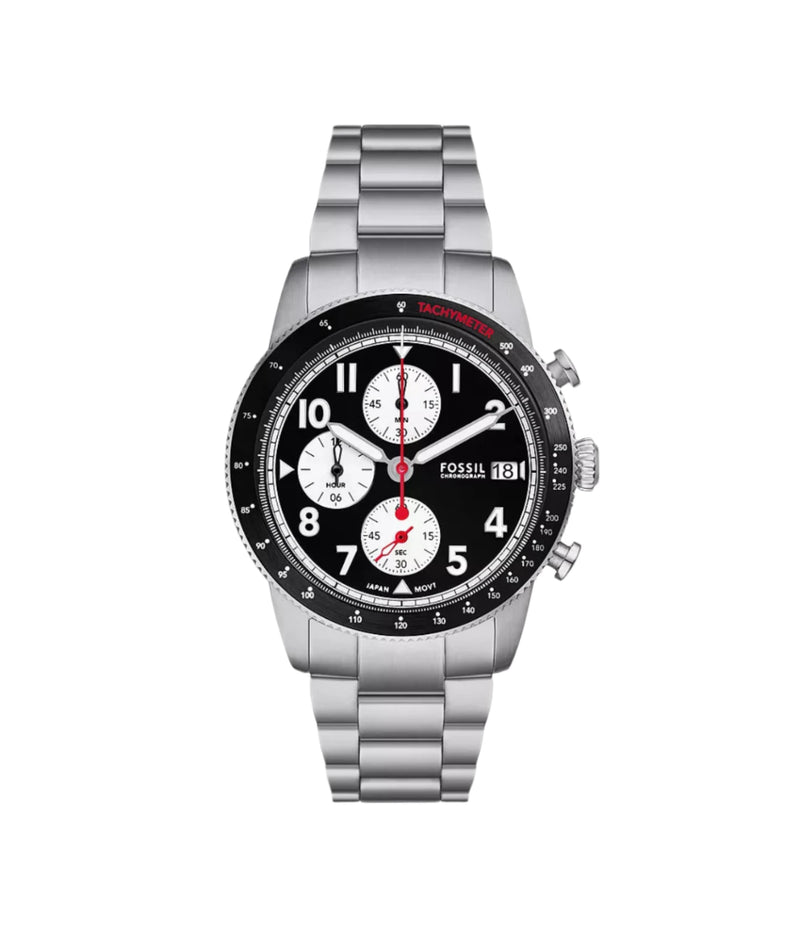 Fossil Men Sport Tourer Chronograph Stainless Steel Watch FS6045