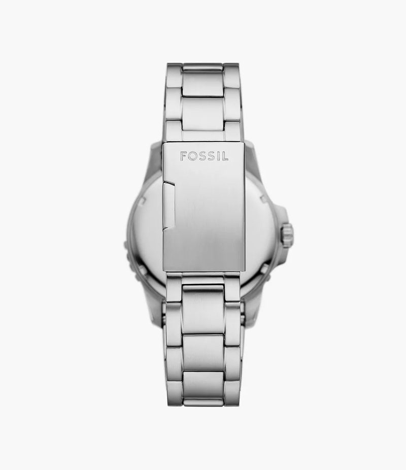 Fossil Men Fossil Blue Dive Three-Hand Date Stainless Steel Watch FS6050