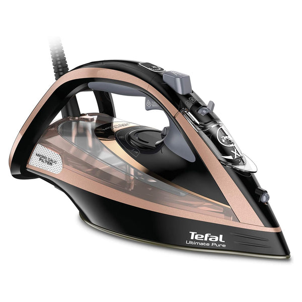 Tefal Steam Iron | Ultimate Pure Iron Steamer | With Calc Remover | Durilium Airglide Non-Stick Soleplate Technology FV9845M0