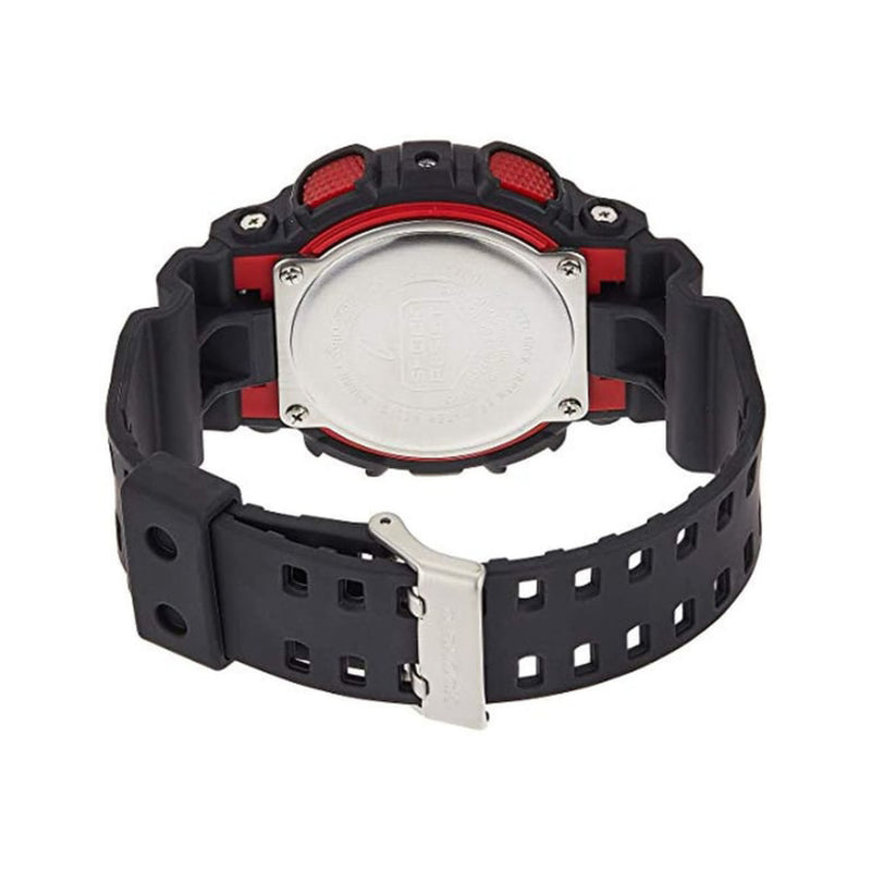 G-shock Men's Round Shape Rubber Strap Analog & Digital Wrist Watch GA-100-1A4DR