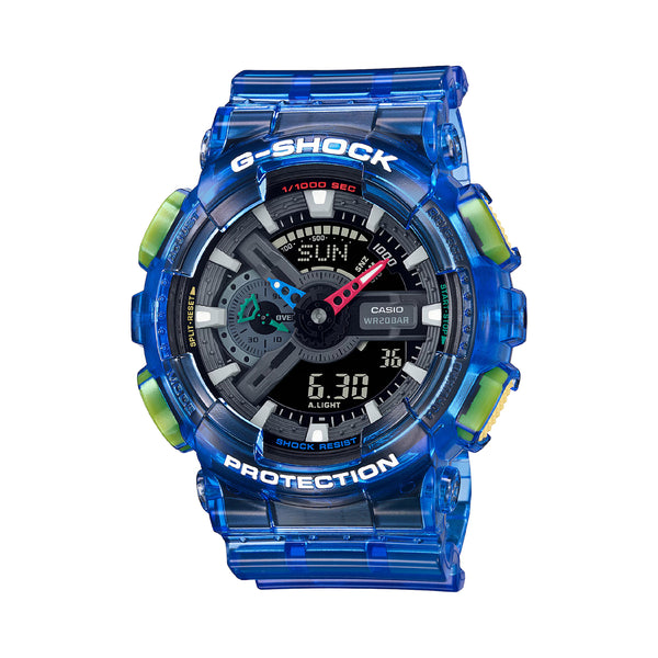 G-Shock Men's Analog Digital Quartz Blue Resin Band Watch GA-110JT-2ADR