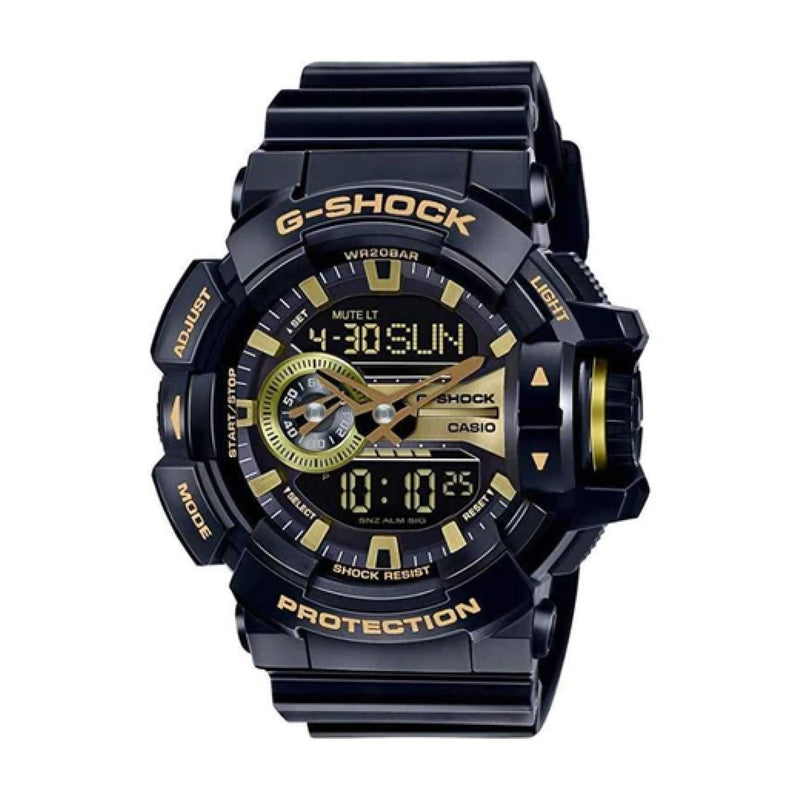 G-Shock Men's Analog-Digital Black & Gold Watch GA-400GB-1A9DR