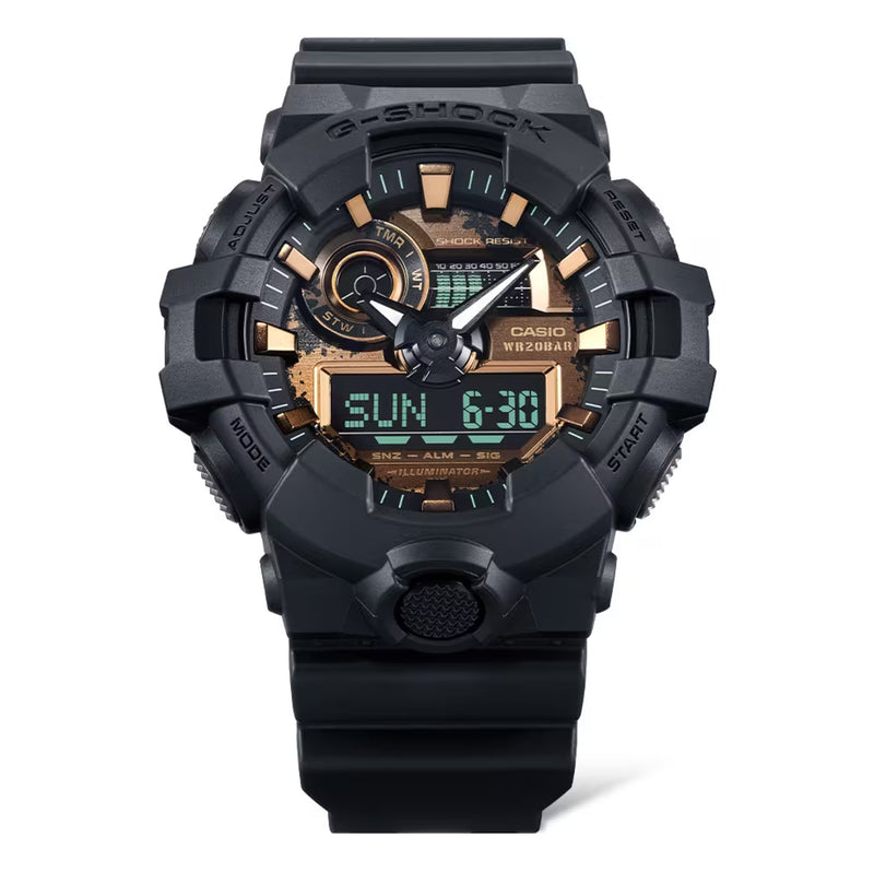 Casio G-Shock Men's Analog Digital Quartz Black Resin Watch GA-700RC-1ADR