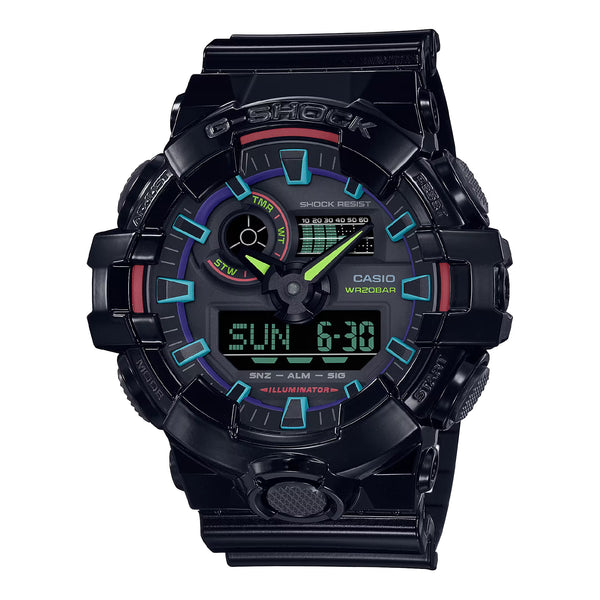 Casio Men's G-Shock Analog-Digital Watch GA-700RGB-1ADR