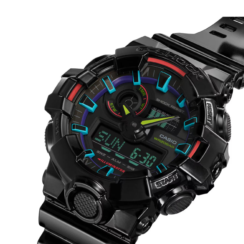 Casio G-Shock Men's Analog-Digital Watch GA-700RGB-1ADR