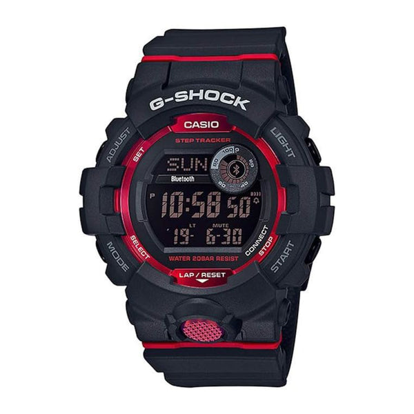G-Shock Mens Quartz Watch, Digital Display and Resin Strap-GBD-800-1DR