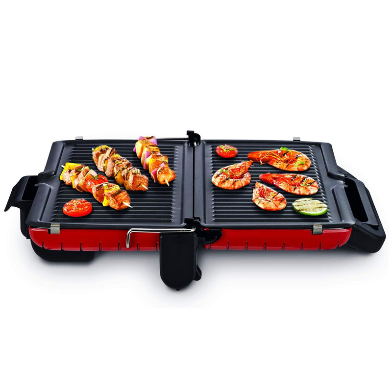 Tefal Ultracompact Grill, Comfort with Barbecue Position and Adjustable Thermostat, for indoor grilling 1700 W GC302528