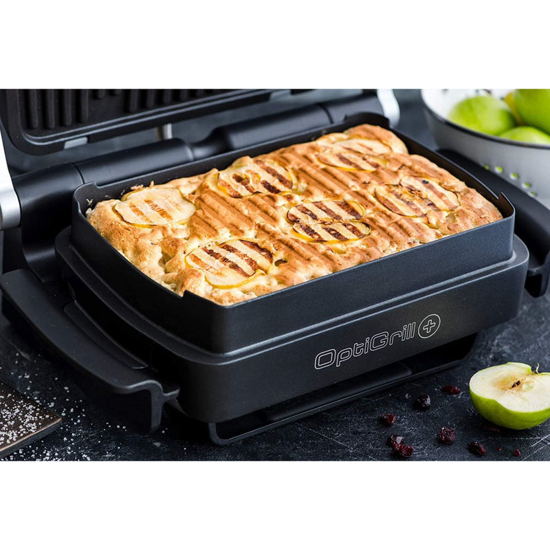 Tefal indoor Electric Grill, Optigrill Plus/BBQ. with Snacking and baking accessory 2000w GC715D28