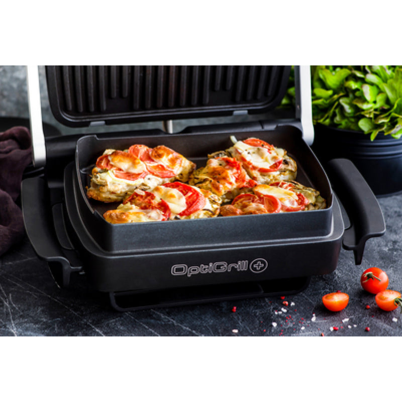 Tefal indoor Electric Grill, Optigrill Plus/BBQ. with Snacking and baking accessory 2000w GC715D28