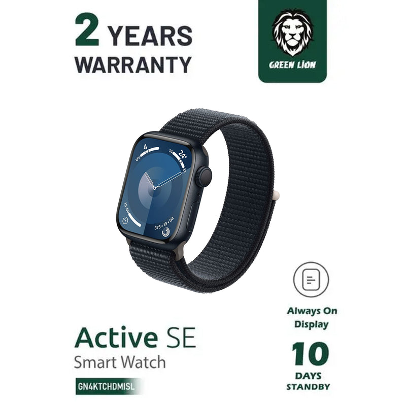 Green Lion Active SE Smartwatch Wireless Charging 64M ROM-Black