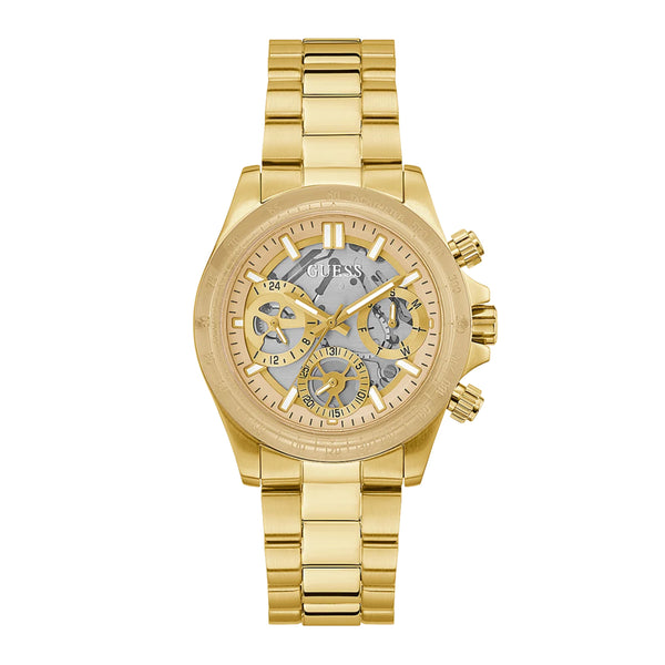 Guess Women’s Two Tone Case Gold Tone Stainless Steel Watch GW0557L1