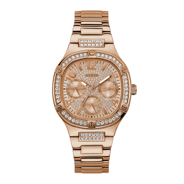 Guess Women's Rose Gold Tone Case Rose Gold Tone Stainless Steel Watch GW0558L3