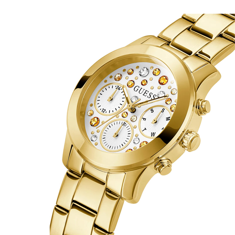 Guess Women’s Gold Tone Case Gold Tone Stainless Steel Watch GW0559L2