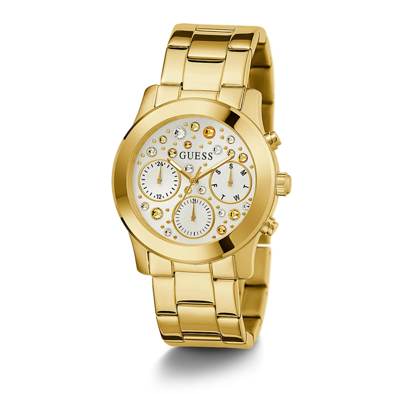 Guess Women’s Gold Tone Case Gold Tone Stainless Steel Watch GW0559L2