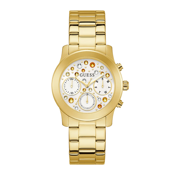 Guess Women’s Gold Tone Case Gold Tone Stainless Steel Watch GW0559L2