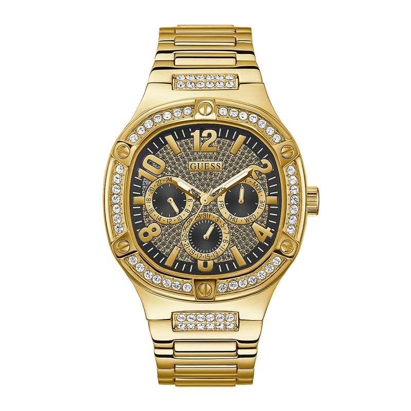 Guess Men’s Gold Tone Case Gold Tone Stainless Steel Watch GW0576G2