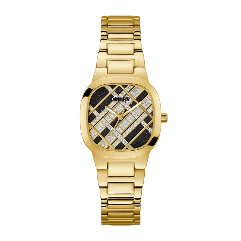 Guess Women Gold Analog Stainless Steel Band Watch GW0600L2