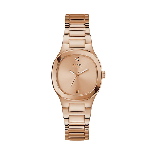 Guess Women Rose Gold Tone Analog Stainless Steel Watch GW0615L3