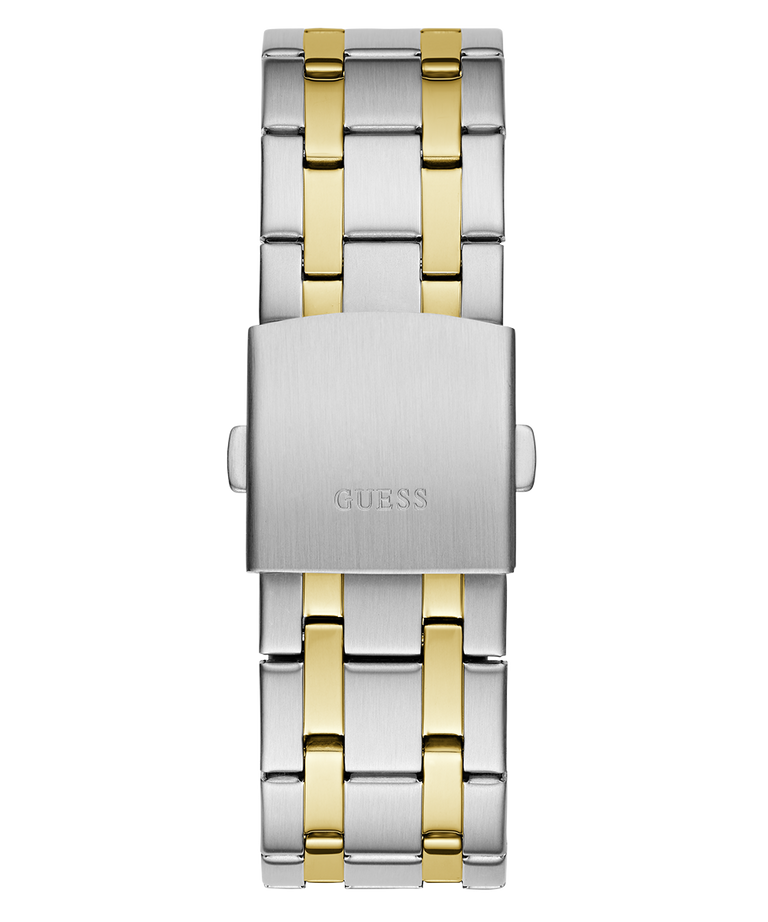 Guess Mens Two Tone Analog Stainless Steel Band Watch GW0661G1