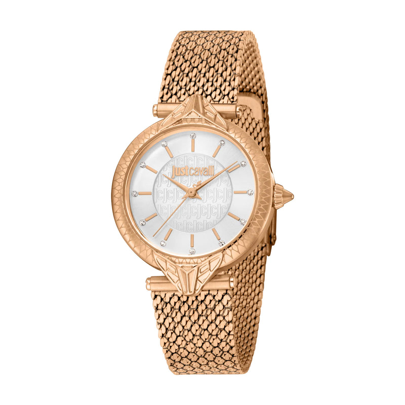 Just Cavalli Women's Creazione Rose Gold Silver Watch JC1L237M0075