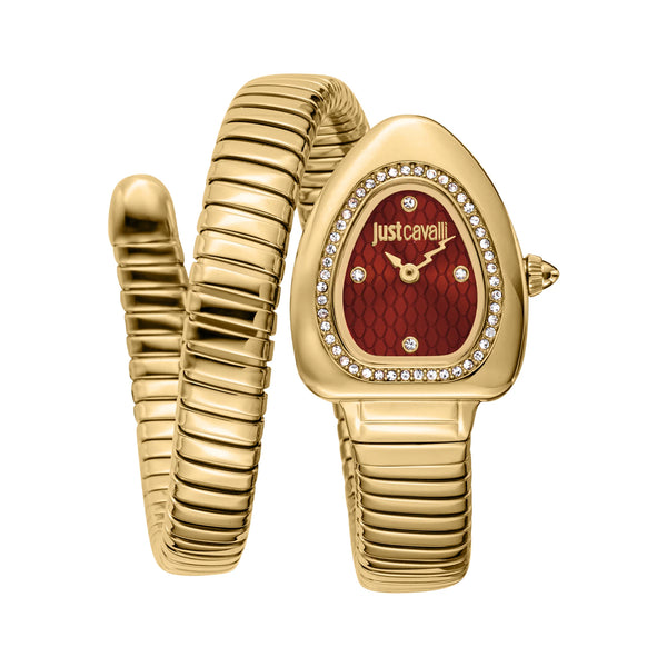 Just Cavalli Women's Oval Shape Stainless Steel Wrist Watch JC1L249M0025