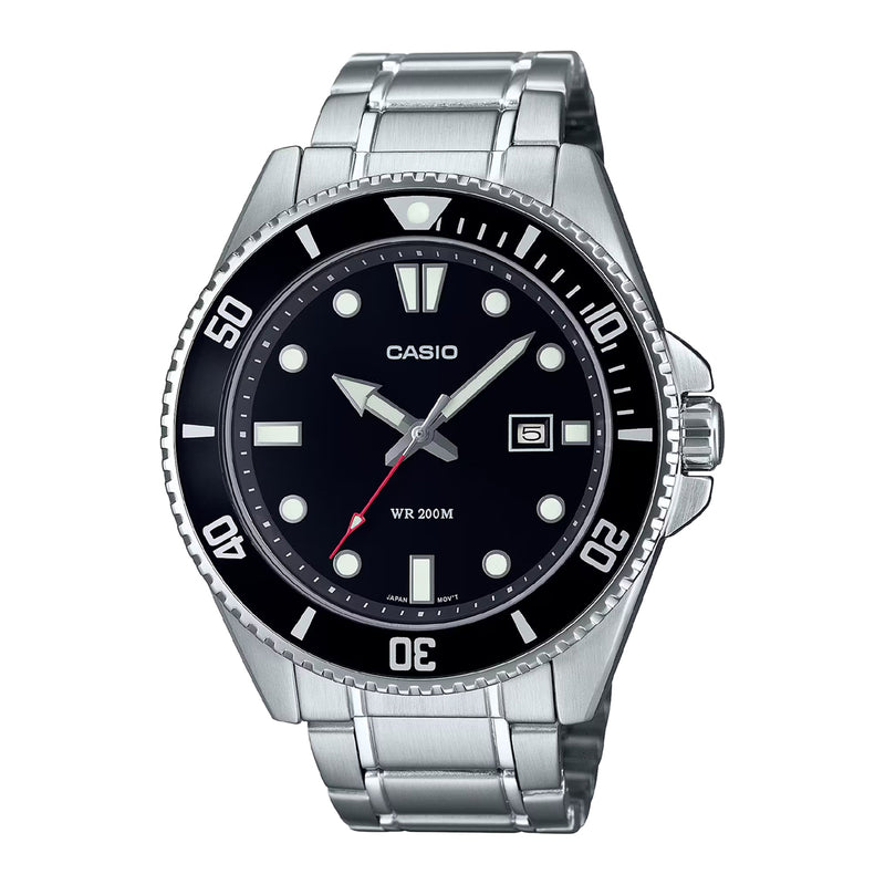 Casio quartz clearance black watch