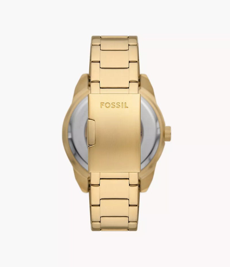 Fossil Men Bronson Automatic Gold-Tone Stainless Steel Watch ME3257