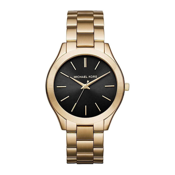 Michael Kors Unisex Slim Runway Gold-Tone Watch MK3478