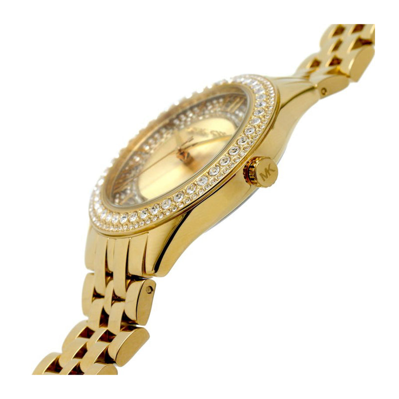 Michael Kors Women’s Harlowe Pavé Gold-Tone Watch MK4709